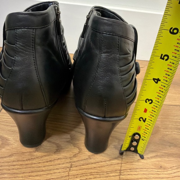 black dress boots low heel Athlefit Women's Ankle Chunky Short Boots Comfortable Round Toe Winter Booties Size 5.5 A super practical Mepaouo Women's Chelsea Ankle Boots